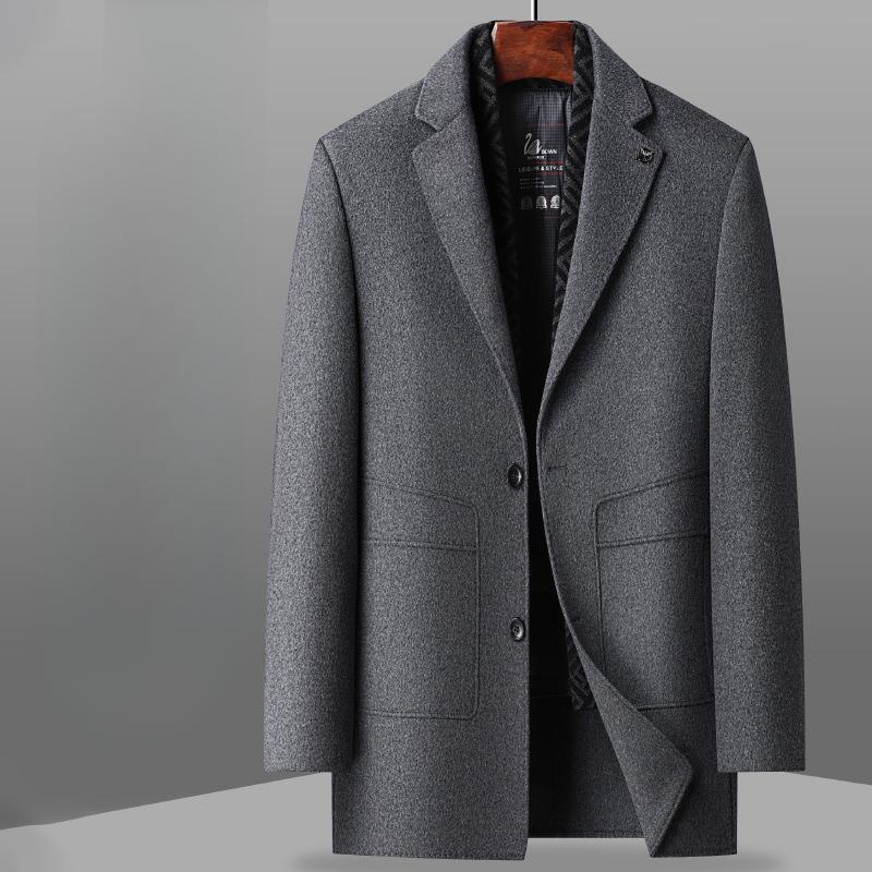 

Осенне-зимний шарф-воротник с подкладкой из белого утиного пуха для людей среднего возраста и молодежи, двухсторонняя теплая шерстяная куртка 170 серый