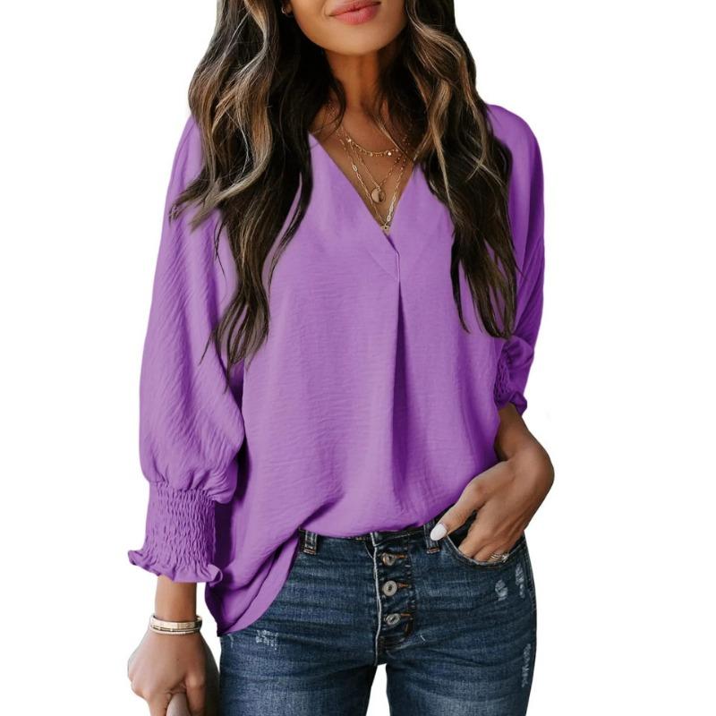 Herbst/Winter Damen Casual Langarm Lockeres Hemd Top Hoodie T-Shirt