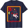 B for Baphomet Satanic Cute Devil Retro Tee Tops Vintage Satan Tarot TShirt Gothic Style Men Women Crewneck Cotton Short Sleeve