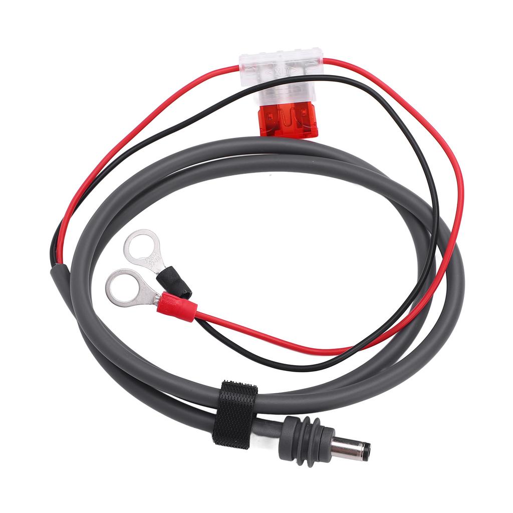 O Ring DC Charging Cable 18AWG Red Black Parallel O Ring DC Power Cable with Fuse for Off Grid RV Boat 2m 6.6ft