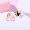 Adorable Anime Cartoon Couple Brooches Unique Animal Design Fashionable Accessories