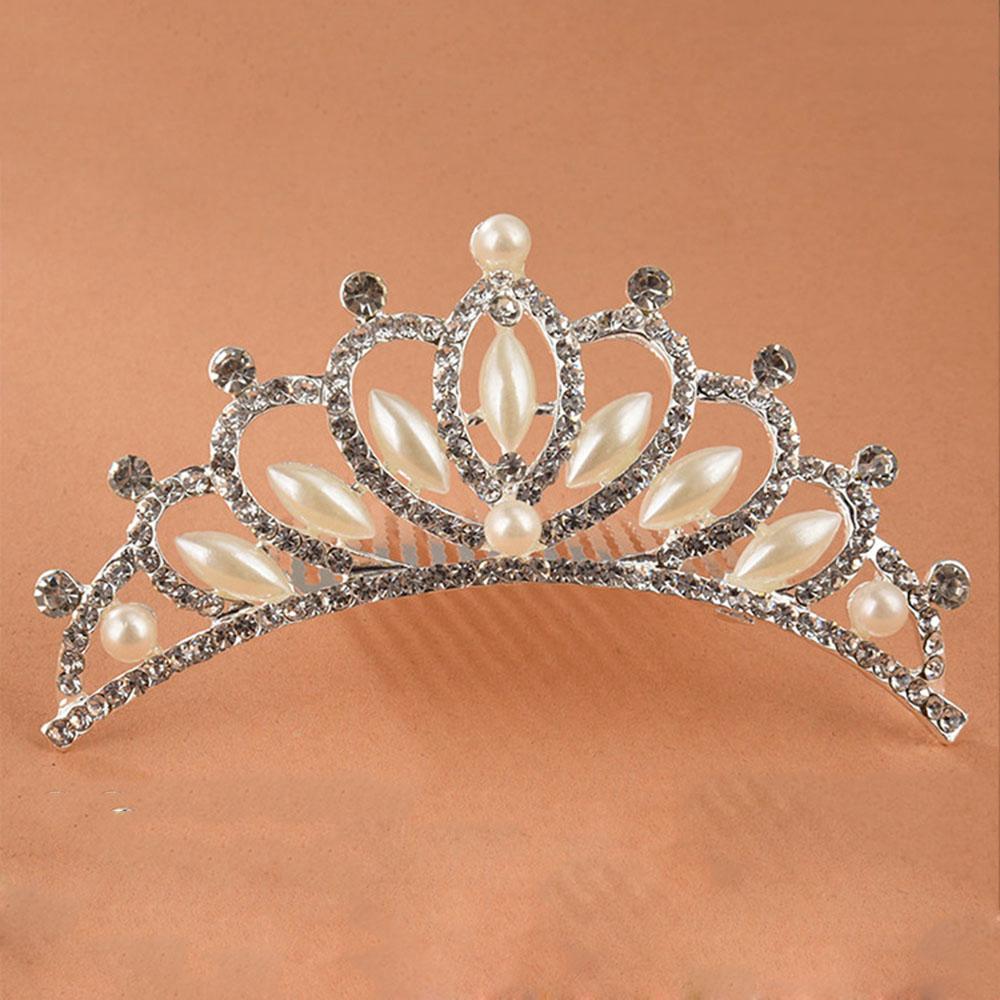 Tiara Hair Comb Sweet Shiny Headwear Wedding  Jewelry Fashion Accessories Hair  Styling Accessories