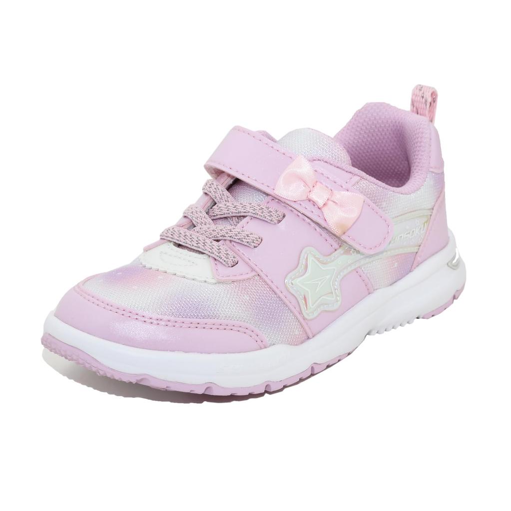 Shunsoku Sneakers for LEC 7920 cm Kids, Girls, Lightweight, 15-23cm, 2E, 8030, Pink, 21.5