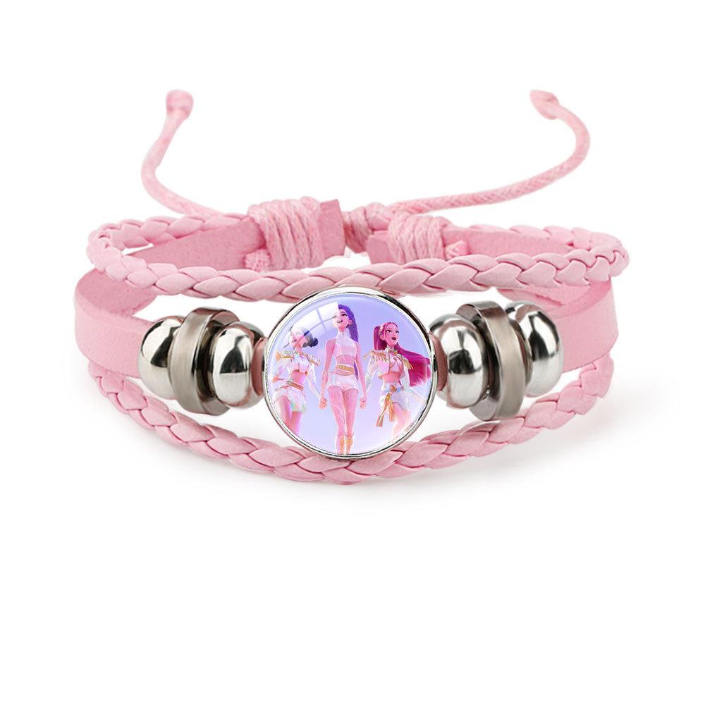 Pink Bracelet Rumi Zoey Mira Beaded Bracelet Adjustable Jewelry