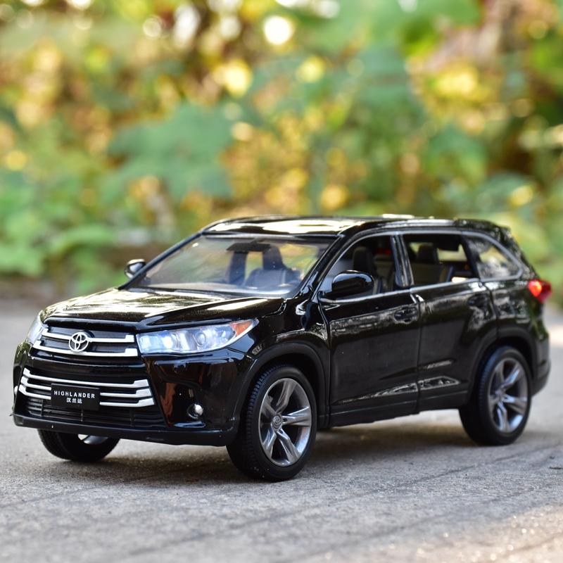 

1:32 отлитых под давлением легкосплавных автомобиля Highlander; Игрушечный транспорт Модель автомобиля Звук и свет Откатной автомобиль Игрушки Для детей Подарки