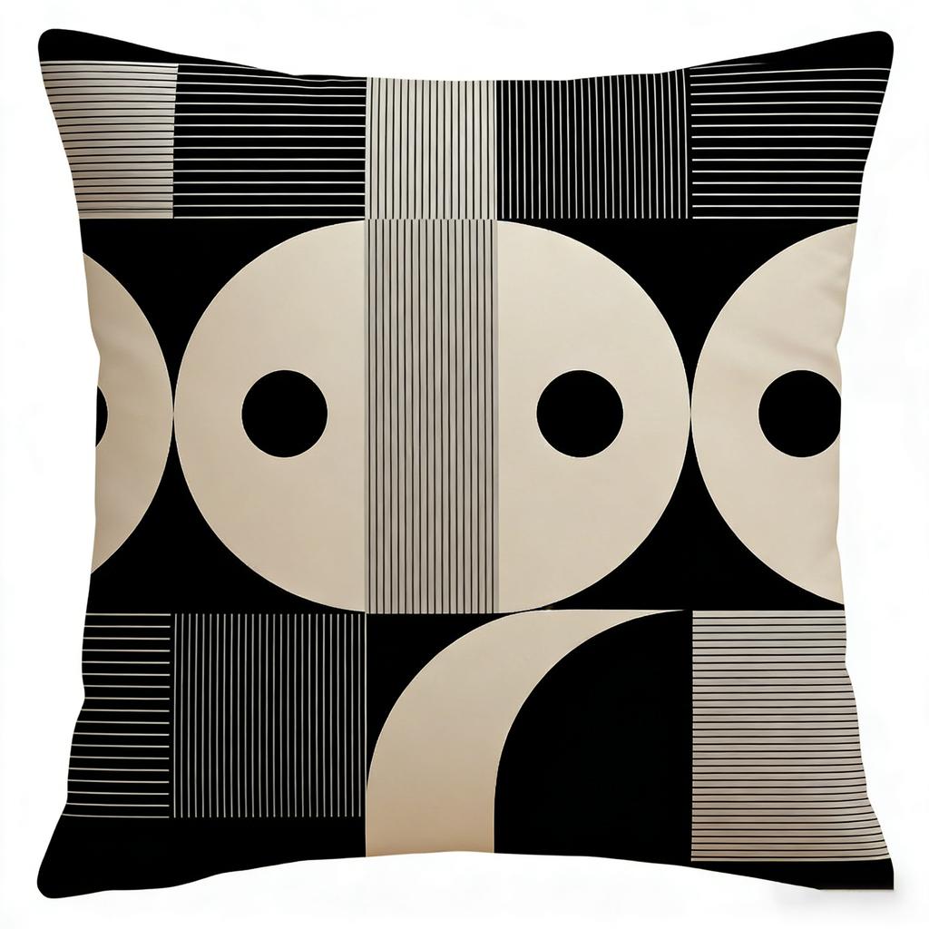 Home Decor Geometric & Leafy Patterned Cushion Covers Pattern Cushion Cover Suitable for Sofa Bedroom Car Pillow Cover