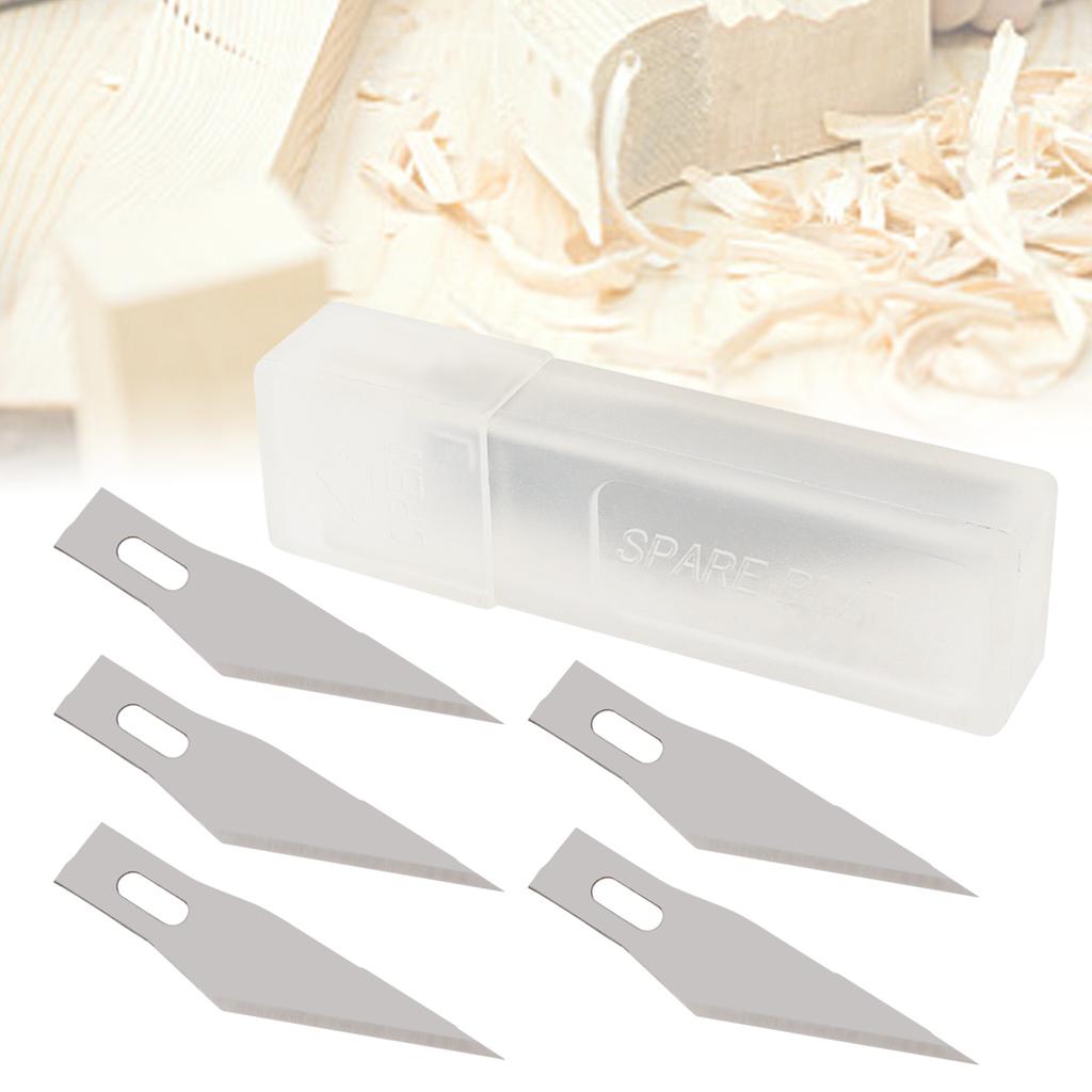 5pcs 11# Bits Stainless Steel Engraving  Bits Metal Bits Wood Carving Bits Replacement Surgical Scalpel Craft Tool