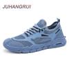 Men's Hollow Breathable Casual Shoes Students Outdoor Walking Shoes Summer Soft-soled Anti-slip Sports Running Shoes
