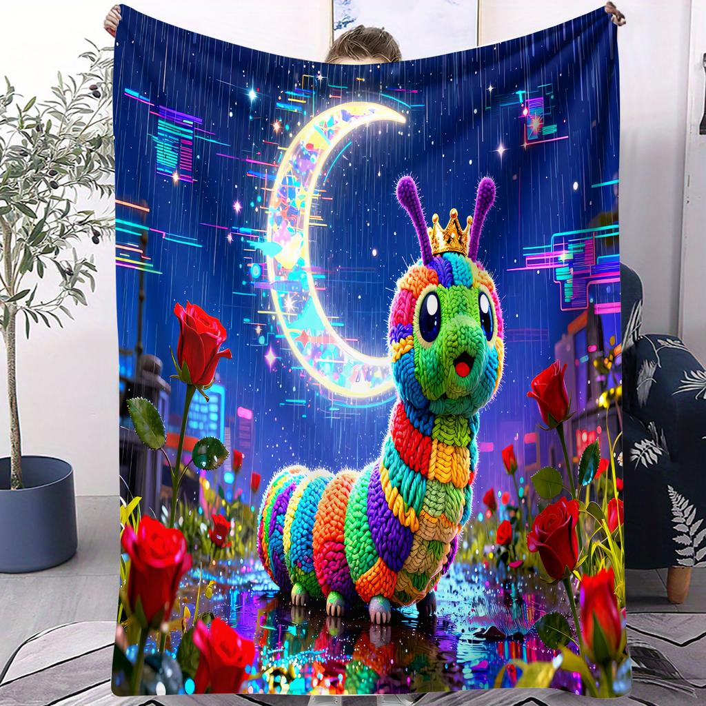 Hot Pokemon Pikachu SciFi Style Blanket Air Conditioning Soft Durable Magical Scene For Home Office Travel Nap Leisure FanGift