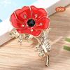 2Pcs Women Alloy Flower Elegant Rhinestones Pin Brooch Clothes Decoration Jewelry Accessory