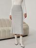 2024 High Waist Knitted Jacquard Fishtail Long Skirt
