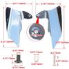 Scudo Riflettente per Sella Moto Cromato Deflettore Calore Aria per Harley Touring Electra Glides Road Kings Street Glides 97-07