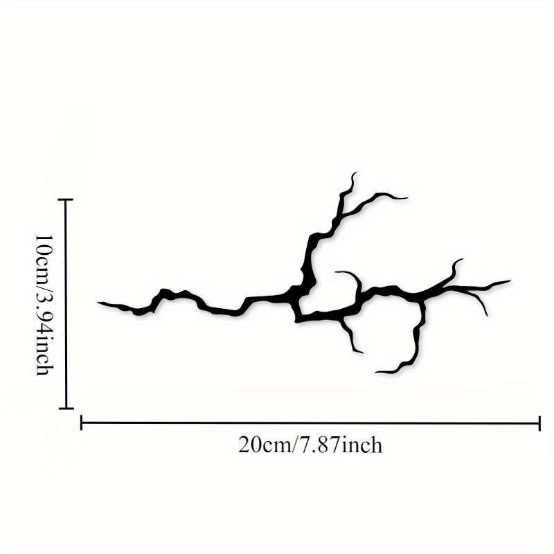 1PC Lightning Crack Motorcycle Stickers Waterproof for Motorbike Front Fairing Racing Helmet Scooter Self-adhesive Vinyl Decals