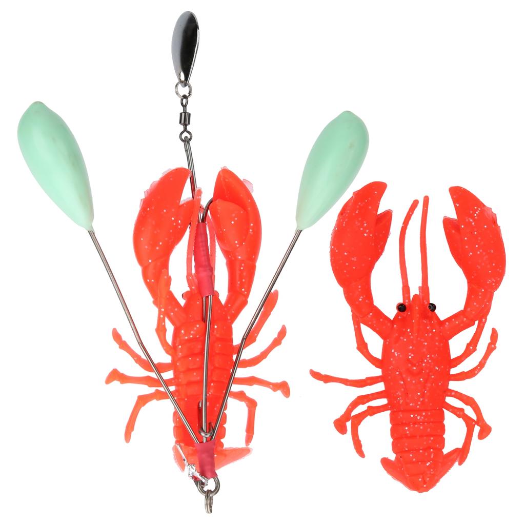 Artificial Simulation Large Lobster Crawfish Lure Bait Deep Sea Trolling Fishing Tacklered