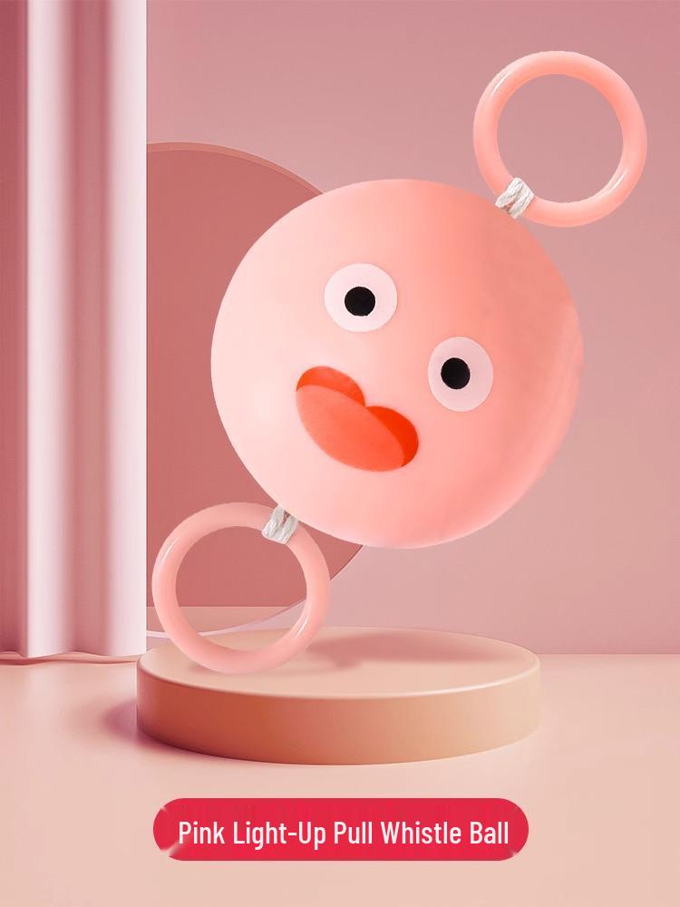 

Glowing Rotating Whistle Ball - Creative Puzzle Toy for Kids with Flashing Flywheel and Pull String