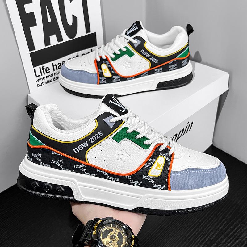 

Мужская обувь весна новые высококачественные универсальные нишевые кожаные туфли для серфинга молодежные спортивные белые туфли модные туфли 40