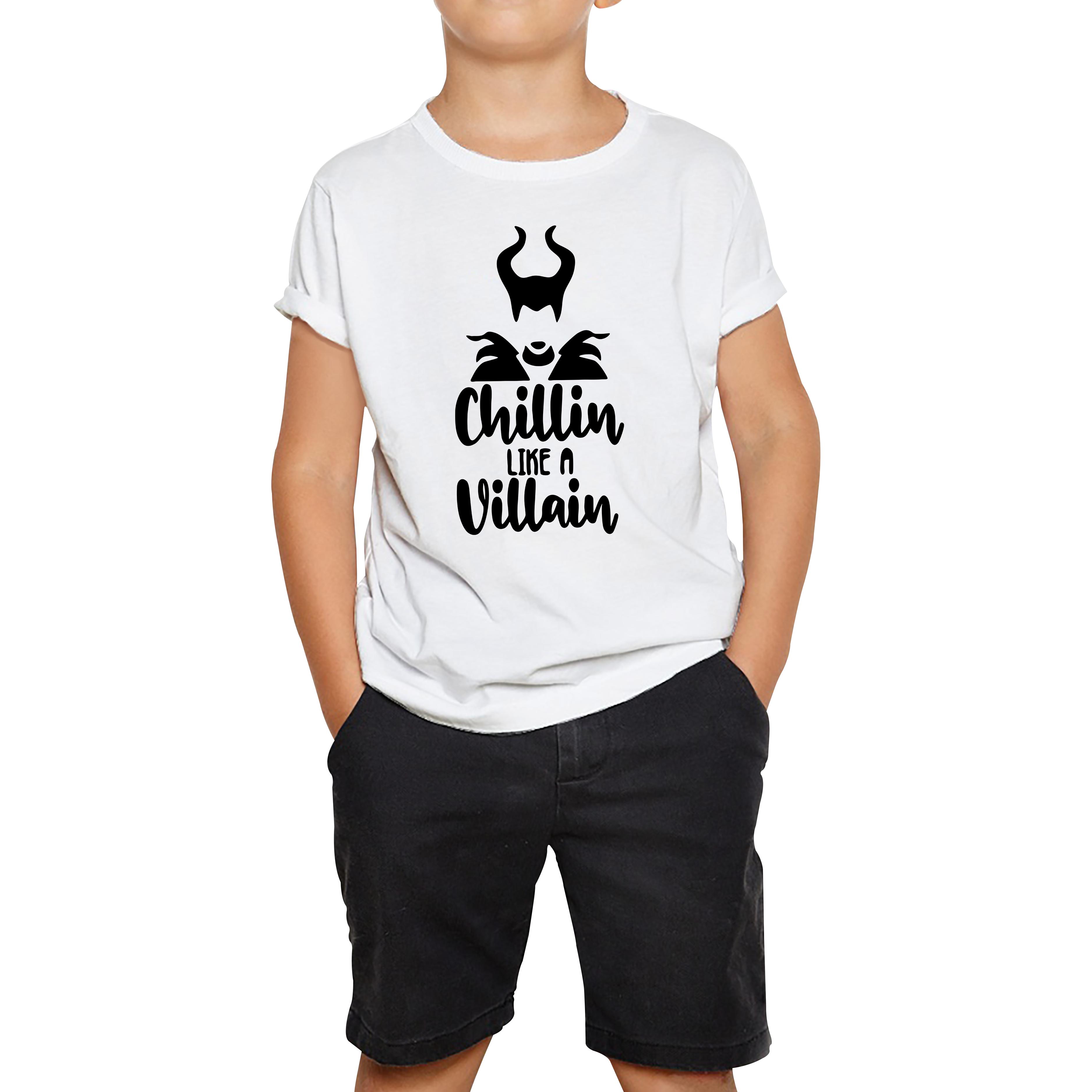 

Disney Villains Chillin Like A Villain Kids T Shirt 100