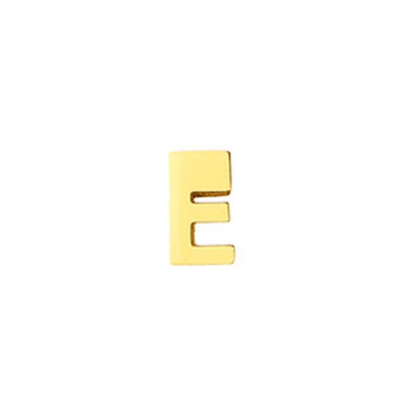 Stainless Steel Non-Fading English Letter Pendant Charms for DIY Jewelry, 26 Letters Available