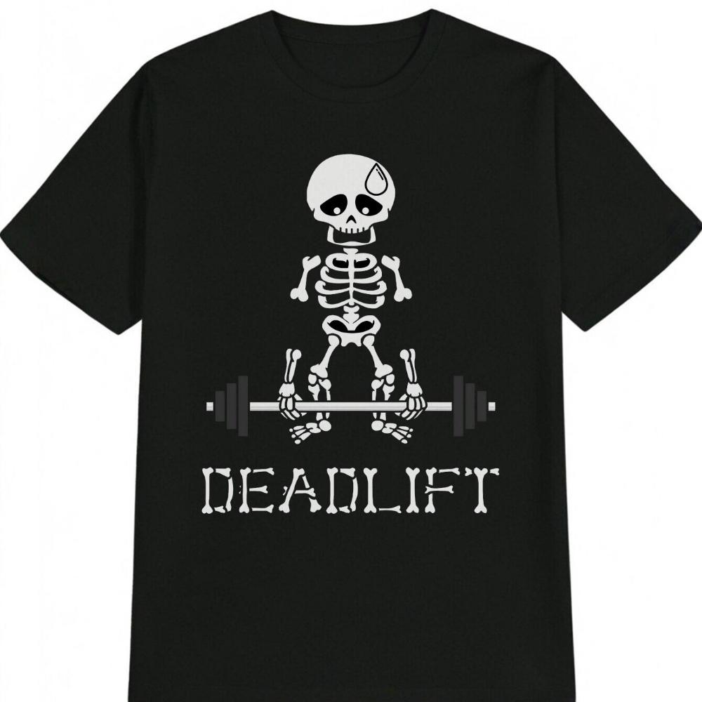 Funny Skeleton Deadlift T-shirt