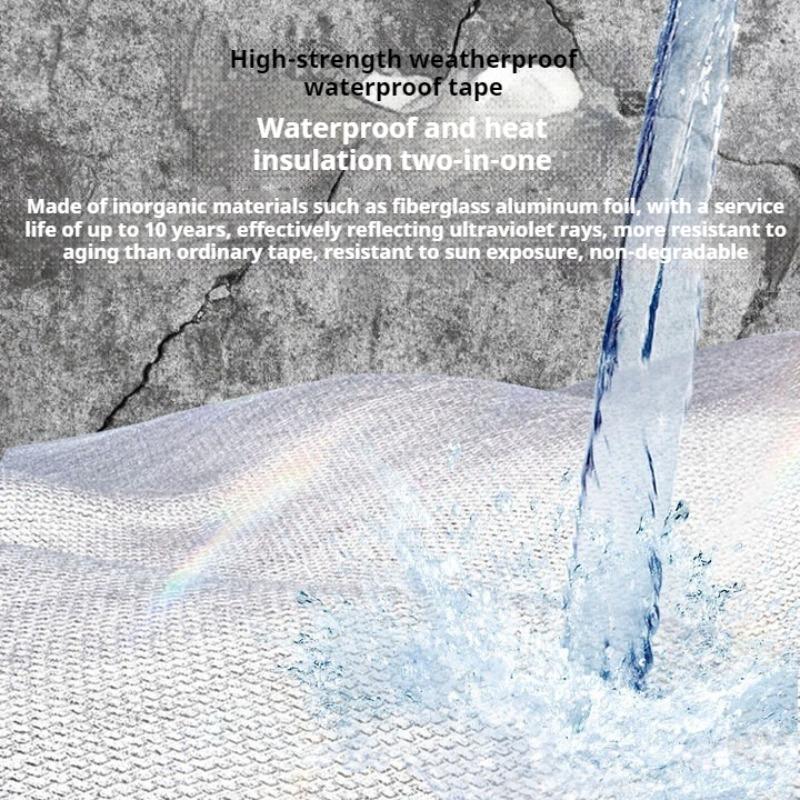5/10M Waterproof Tape Butyl Rubber Width 2/10 Waterproof Tape Leak Repair King Roof Waterproof Leak Repair Crack Leak Stop Patch