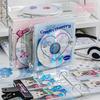 Retro CD Kpop Pocards Collect Book Binder A7 Notebook Cover Diary Agenda Planner Stationery Po Album Set