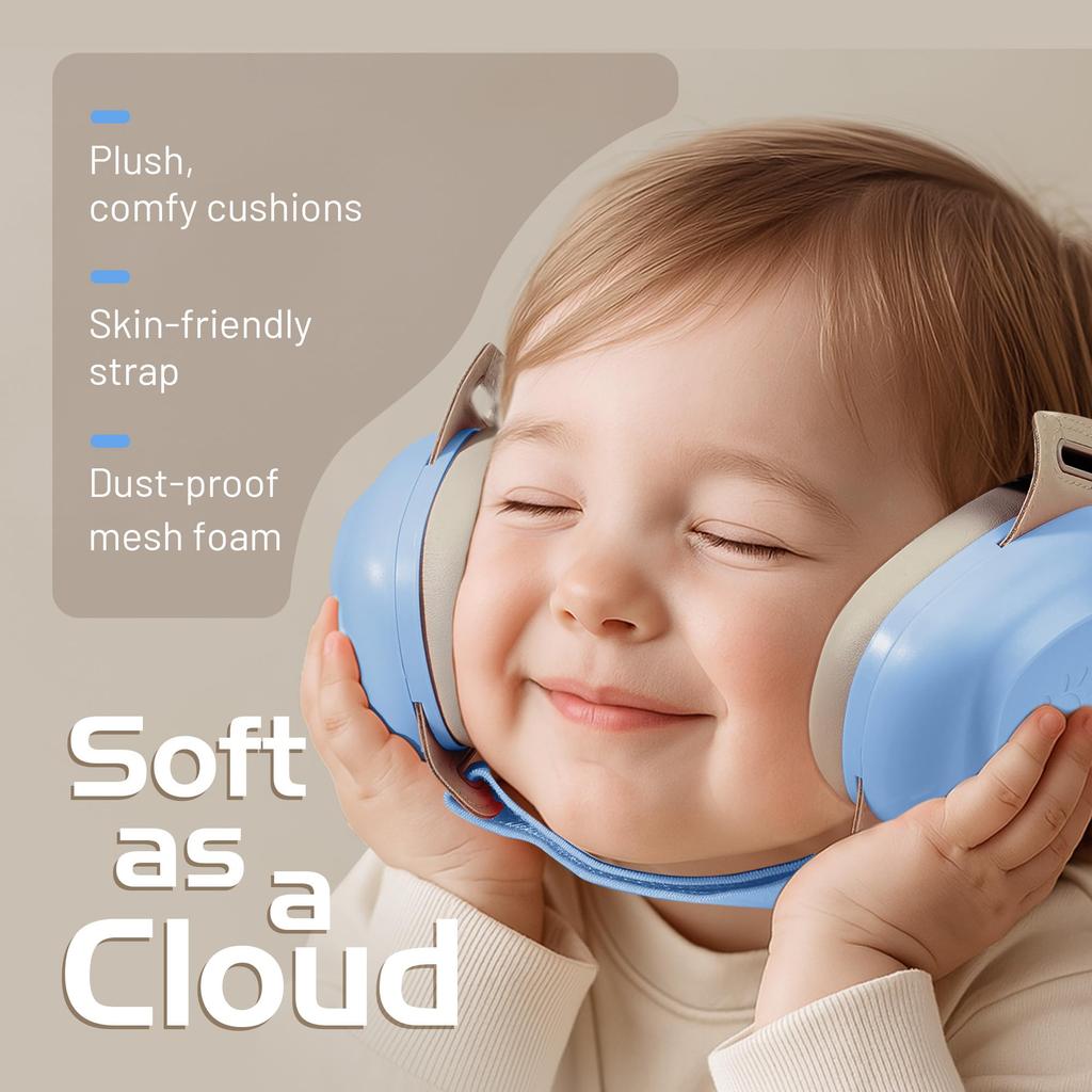 EZARC Earmuffs for for Live and Sports Ears from Loud for Hyperacusis Babies, Soundproof, Trains, Planes, Sleeping, Music, Festivals, [Protects