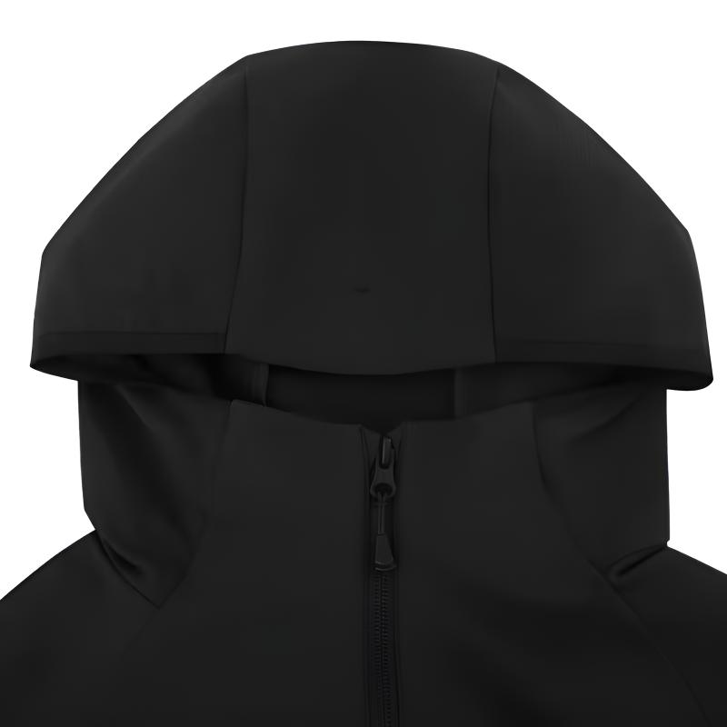 Li-Ning Minimalistická Móda Teplá Větruodolná Pohodlná Univerzální S Kapucí Svetr Bunda Ležérní Sportovní Oblek Unisex Vrchní Oblečení Černá AFDVF91-1+YYKV299-1