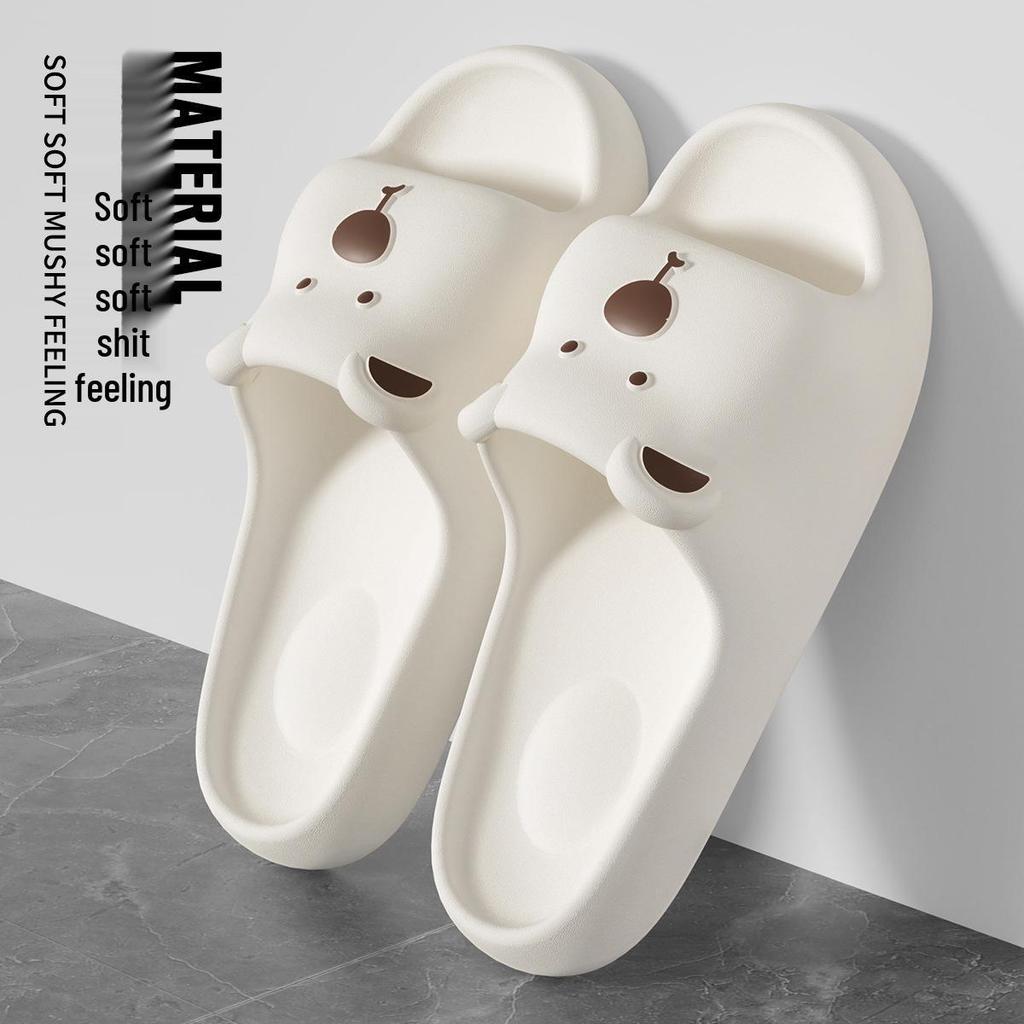 Jieliya Little Bear Women's Non-Slip EVA Slippers for Summer Indoor Use
