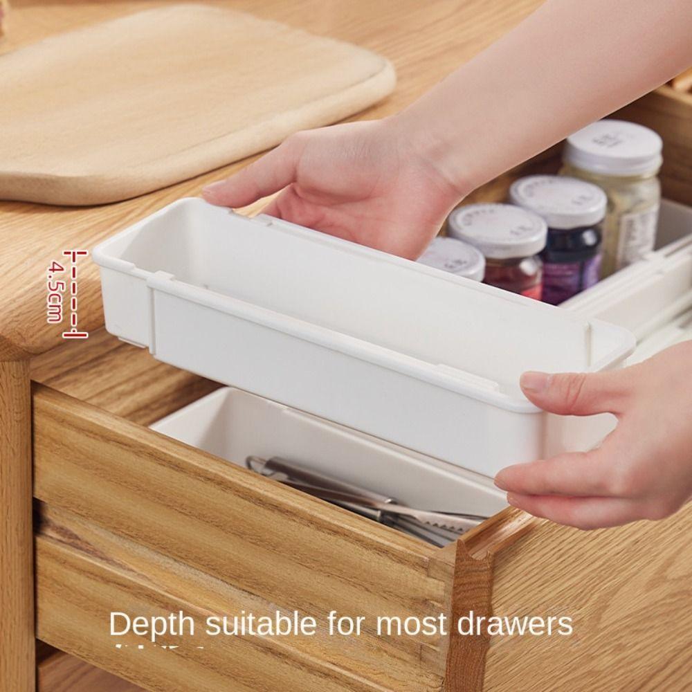 Kitchen Accessories Drawer Compartment Storage Box Sundries Divider Trays Drawer Organizers