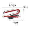 For VW R Rline Golf Scirocco Beetle Jetta Passat Tiguan Touareg 3D Metal Car Front Grille Emblem Stickers Accessories