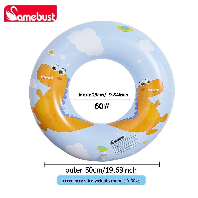 Camebust Thickeneded Swimming Ring Cartoon Dinosaur Kidsren's Swimming Ring Universal Inflatable Lifebuoy Beginner Swimming Ring
