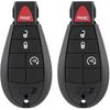 Key Fob Replacement Compatible for Jeep Cherokee 2014 2015 2016 2017 2018   Remote Control Key Replacement GQ4-53T (4A Chip) 68105081 3 Button 433MHz