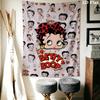 betty boop Wall Tapestry Aesthetic Wall Hanging Printed Fabric Blanket Decorative Tapestries for Bedroom Living Room Home Decor
