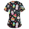 Women Short Sleeve V Neck T Shirt Floral Print Casual Loose Fit Lightweight Blouse for Everyday Wear and Activities