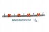 Hook Holder for Tools Brooms Rakes Mops Brushes - 4 Places