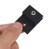 6Pcs Modern Black Aluminum Glass Clamps H-Type Mirror Holder Clips Secure Mounting for Glass Mirrors Acrylic Displays Wall Shelf