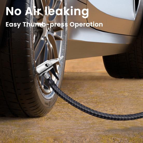 Yousheng Hose Adapter 90 Degree Locking Air Pump Connector Zinc Alloy Tire Inflator Hose Adapter for Cars Motorcycles Bicycles