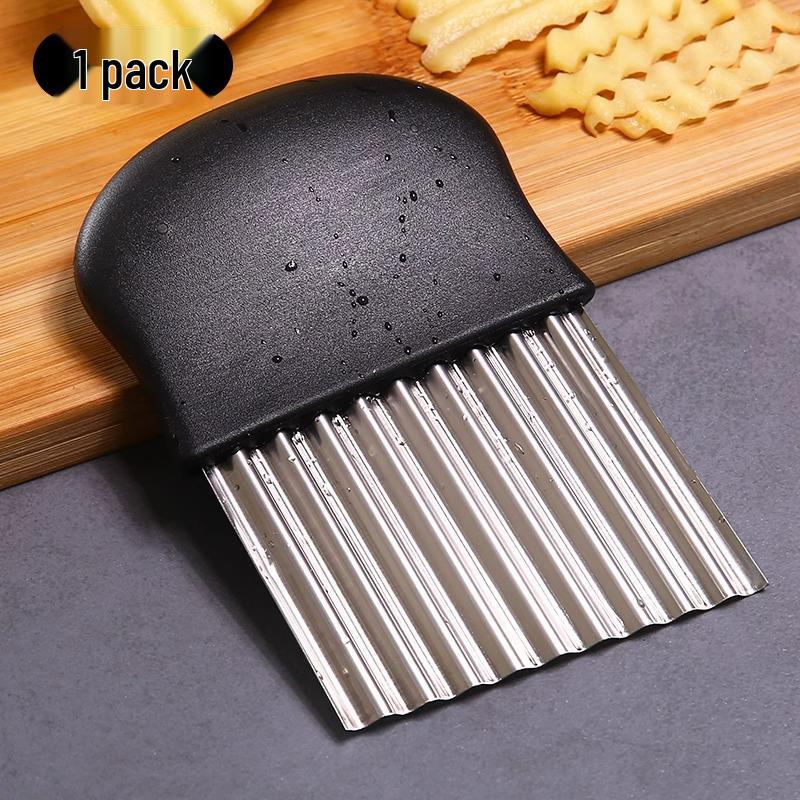 Нержавеющая сталь Волнистый Картофелерез Зуб волка - Кухонный Овощной Фигурный Нож для нарезки полосками