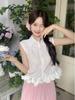Elegant Summer Sleeveless Blouse & Long Skirt Set for Women - This Year's Popular Two-Piece