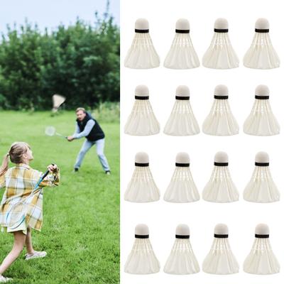 12 Stück Professionelle Badminton-Federbälle Turnierqualität Trainings-Badminton-Federbälle Hohe Geschwindigkeit Stabiler Flug Sportzubehör