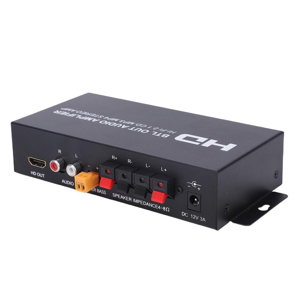 Independent Treble/Bass/Volume EQ Stereo Power Amplifier Audio Amplifier System  Car Use