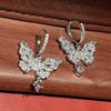 Light Luxury Butterfly Drop Earring Hook Piercing Ear Jewelry Accessories  Girls