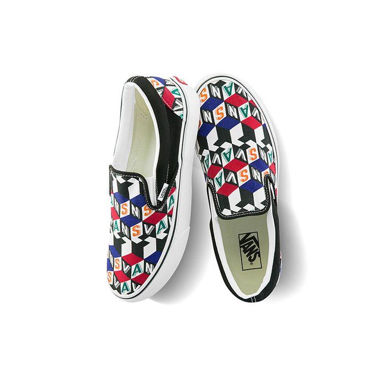 Vans Slip-On Canvas Shock Absorbing Durable Lightweight Breathable Low-Top Skate Shoes Unisex Sneakers Colorful VN0A33TB42X