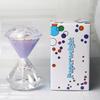 Creative Liquid Hourglass Ornament - White Diamond Oil Drip Timer Gift for Students & Teachers At School, Festival, or Graduation.