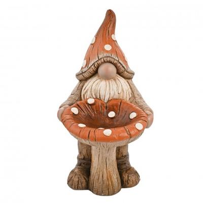 Country Living Gnome And Toadstool Birdfeeder
