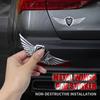 AKZ1 Car Styling 3D Chrome Metal Emblem Car Body Wings Stickers Accessories For Tesla Model 3 Y S X Roadster Invader Coil Mod WYE K80