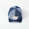 Autumn Baby Boys Baseball Caps Lovely Cartoon Bear Hats for Children Outdoor Sunshade Kids Cap 6-18M