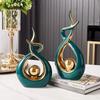 Ceramic Vase Statue Home Decor Modern Art White Pottery Crafts Ornaments Living Room Furniture Home Accessories Decoration Gifts