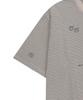 SLOWACID Pigment Stripe Stamp Short Sleeve T-Shirt [Oatmeal]