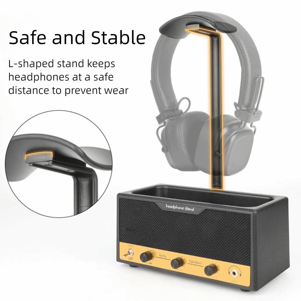 Wide Curved Design Gaming Headset Holder Space Saving Headphone Stand Earphone Stand  Home